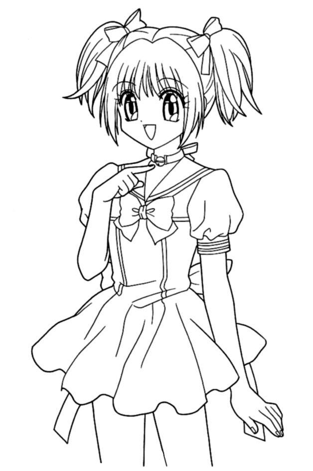 Coloring Pages For Girls Anime
 Anime coloring pages