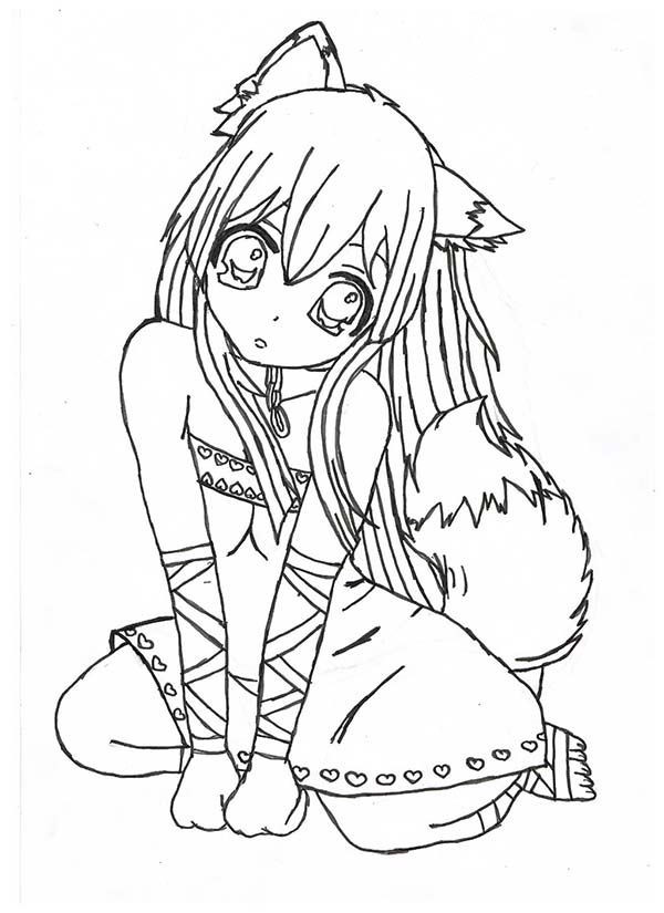 Coloring Pages For Girls Anime
 Pin by Jessica Wiggins on SKETCHES in 2019