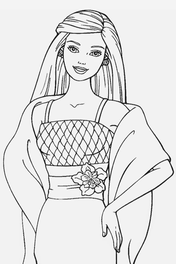 The Best Coloring Pages for Girls Barbie   Home, Family ...