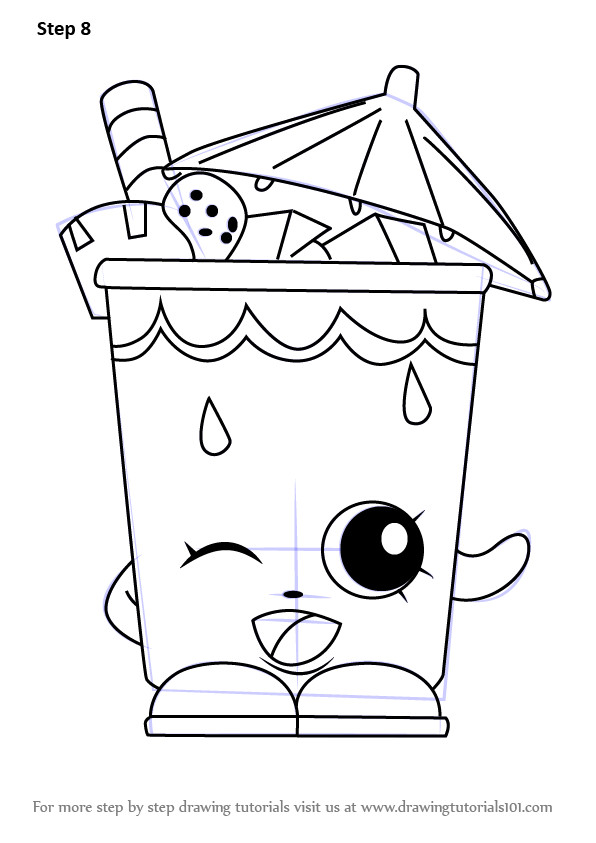 Coloring Pages For Girls Easy
 Learn How to Draw Little Sipper from Shopkins Shopkins
