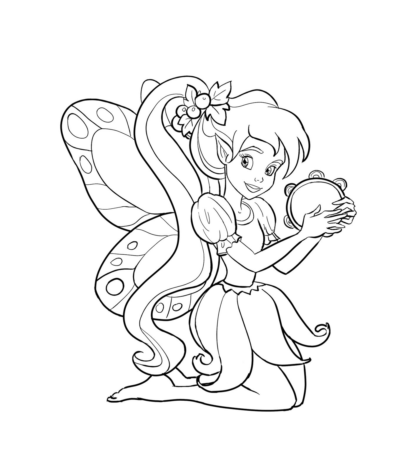 Coloring Pages For Girls Fairies
 Free Printable Fairy Coloring Pages For Kids