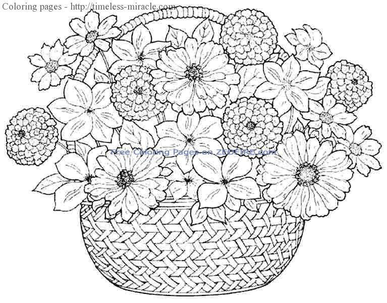 Coloring Pages For Girls Flowers
 Coloring pages for girls flowers timeless miracle