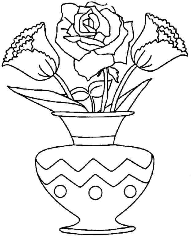 Coloring Pages For Girls Flowers
 Flower Bouquet Coloring Pages Coloring Home