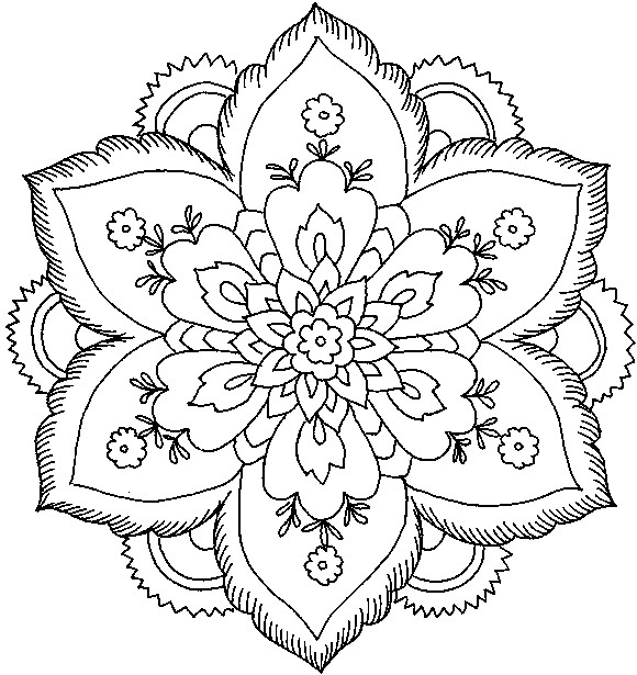 Coloring Pages For Girls Flowers
 Flowers coloring pages color printing