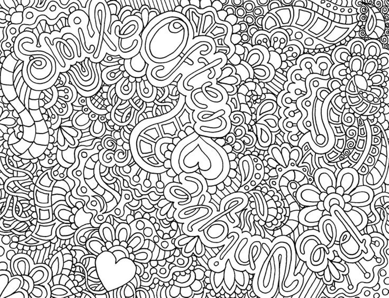 Coloring Pages For Girls Hard
 flower coloring pages for girls