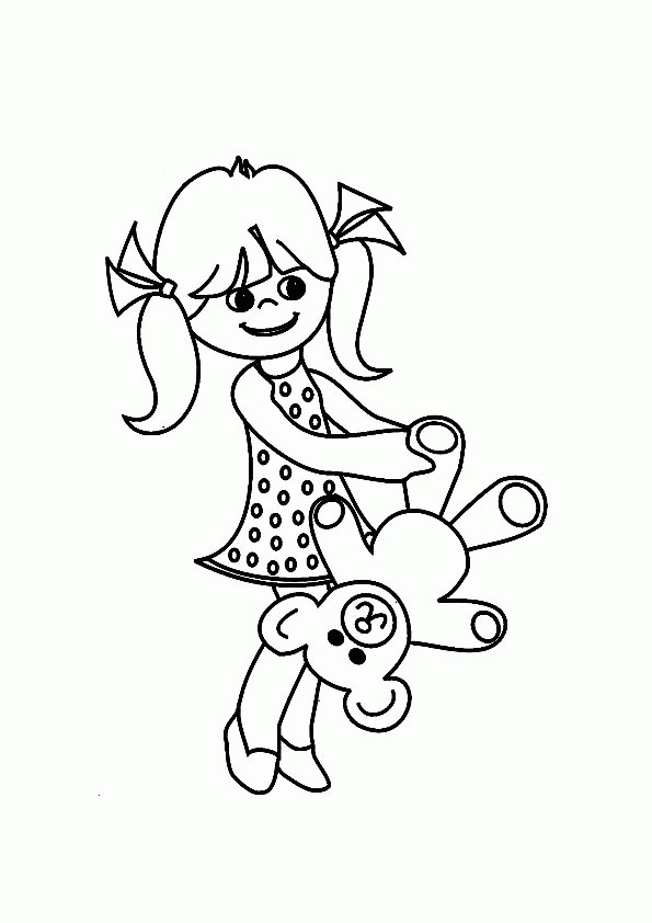 Coloring Pages For Girls Images
 Cute Little Girls Coloring Pages Coloring Home