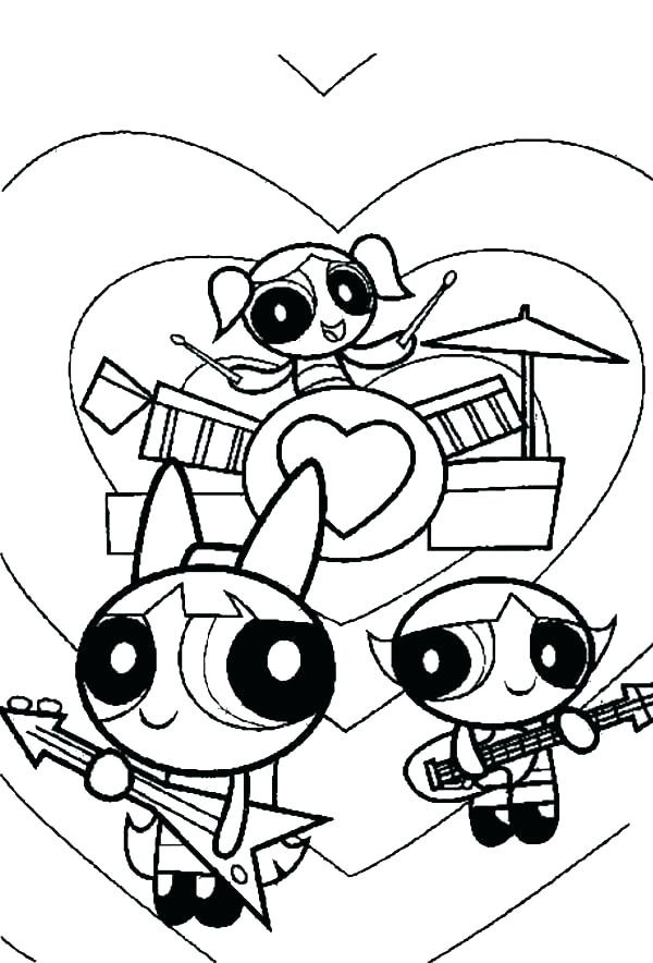 Coloring Pages For Girls Images
 Powerpuff Girls Blossom Coloring Pages at GetColorings