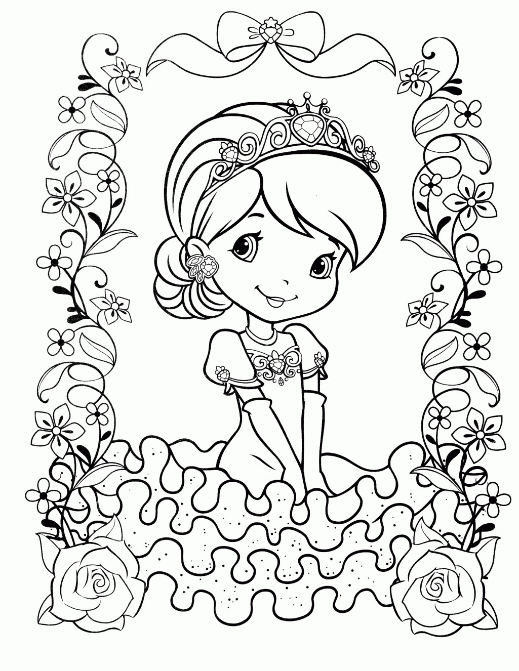 Coloring Pages For Girls Pdf
 Princess Coloring Pages Pdf Coloring Home