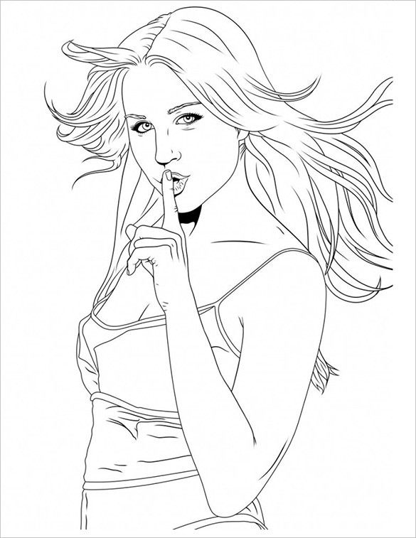 Coloring Pages For Girls Pdf
 20 Teenagers Coloring Pages PDF PNG