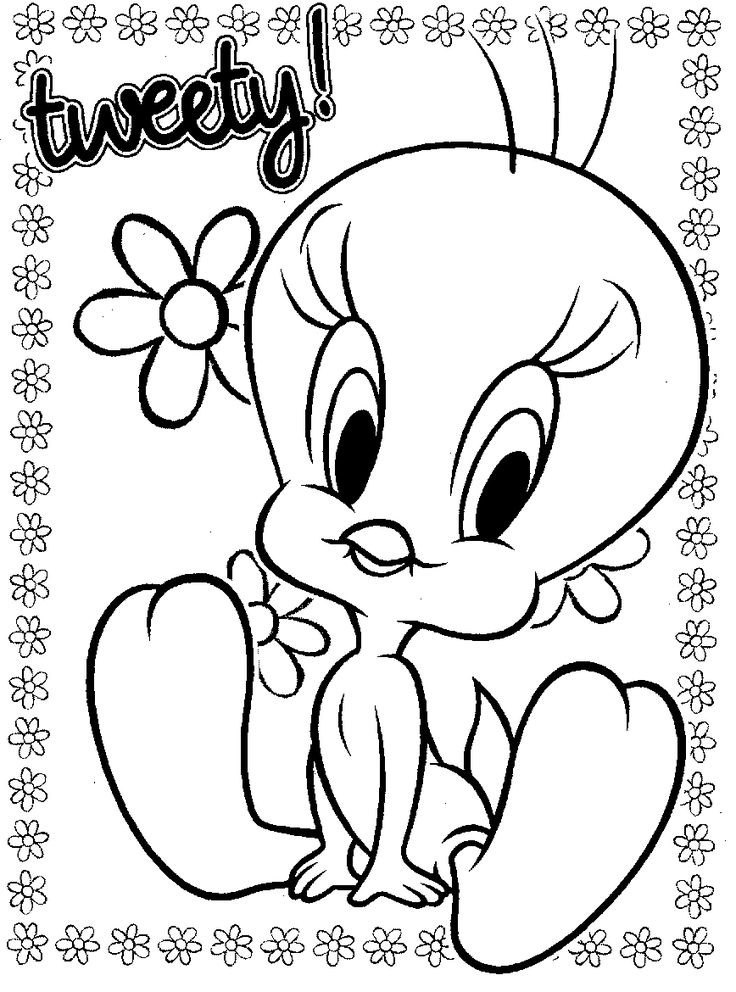 Coloring Pages For Girls To Print
 32 best Coloring Looney Tunes images on Pinterest