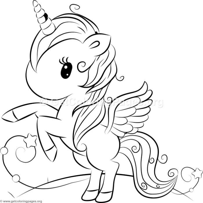 Coloring Pages For Girls Unicorn
 Cute Unicorn 10 Coloring Pages