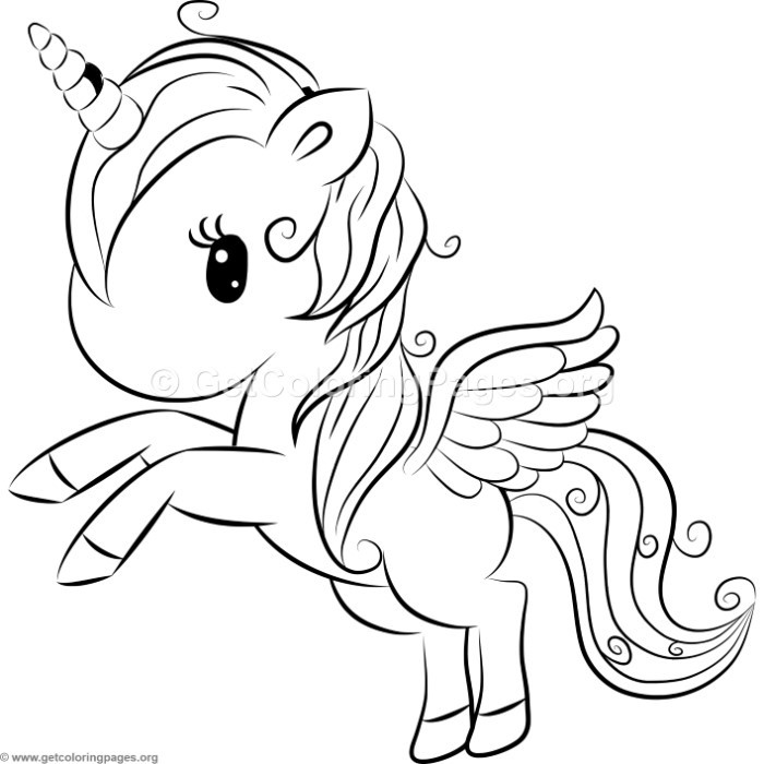 Coloring Pages For Girls Unicorn
 Cute Unicorn 6 Coloring Pages – GetColoringPages