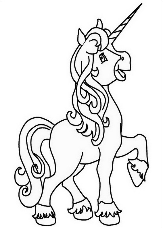 Coloring Pages For Girls Unicorn
 Unicorn girl coloring page