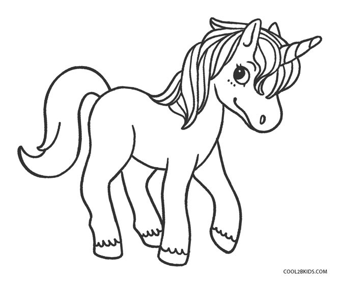 Coloring Pages For Girls Unicorn
 Free Printable Unicorn Coloring Pages For Kids