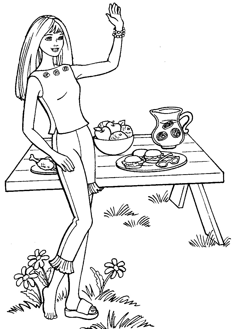 Coloring Pages For Kids Barbie
 Barbie Coloring Page
