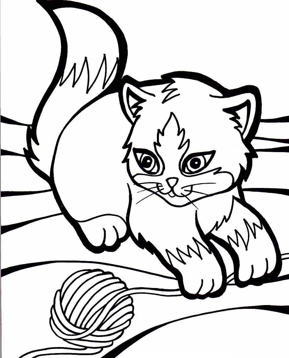 Coloring Pages For Kids Cat
 Free Printable Cat Coloring Pages For Kids
