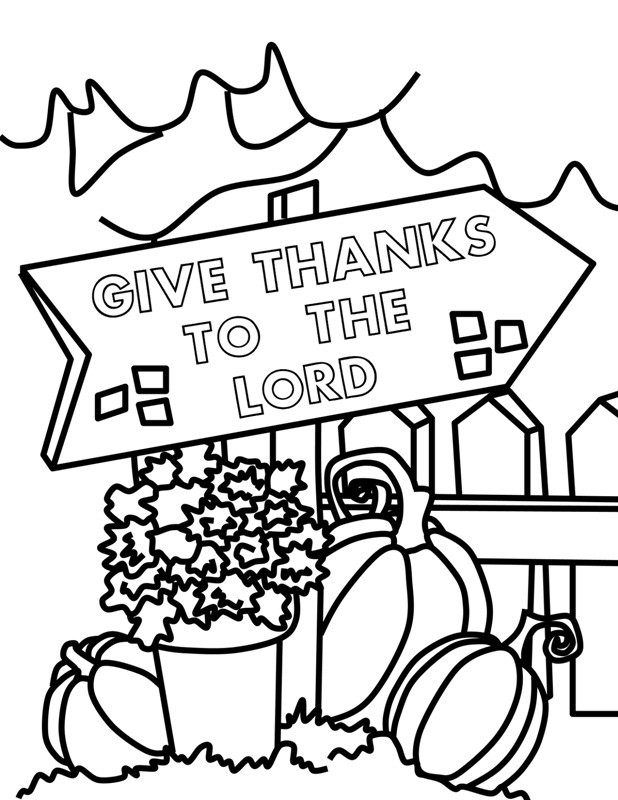 Coloring Pages For Kids Christian
 Happy Thanksgiving Coloring Pages For Kids