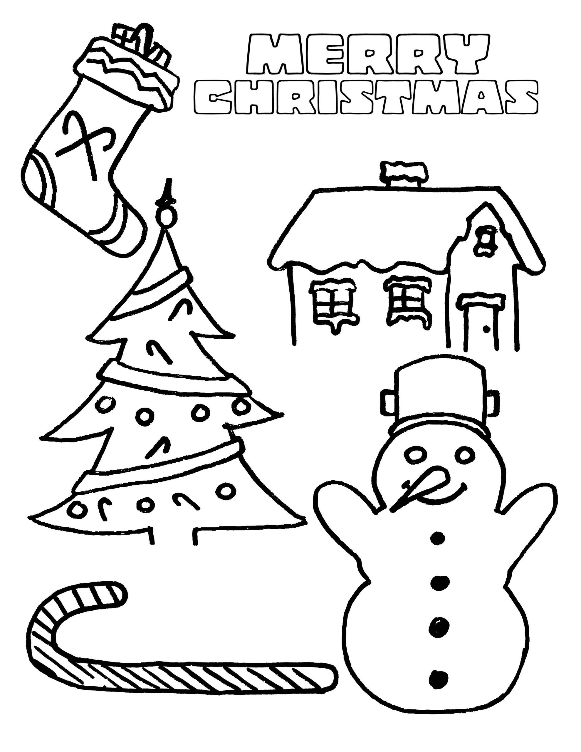 Coloring Pages For Kids Christmas
 Party Simplicity free Christmas coloring page for kids