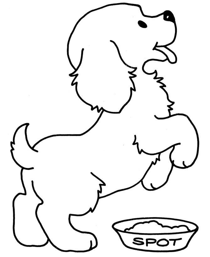 Coloring Pages For Kids Dogs
 Free Printable Dog Coloring Pages For Kids