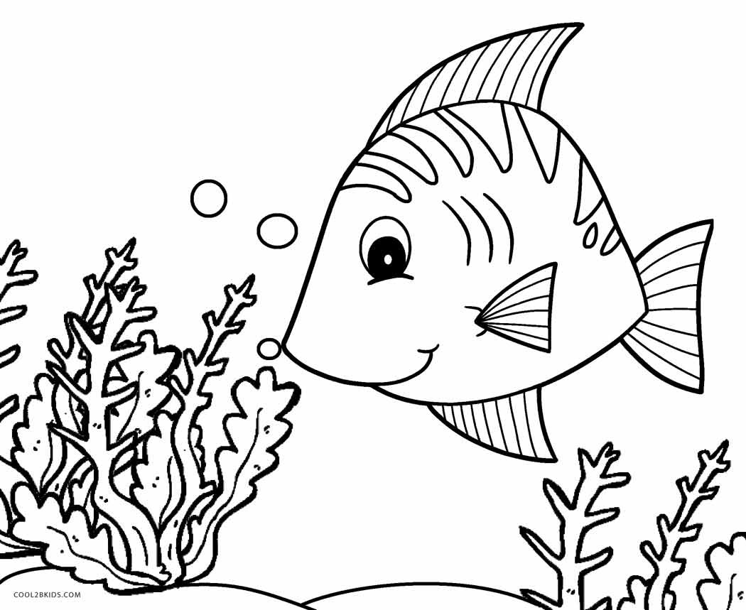 Coloring Pages For Kids Fish
 Free Printable Fish Coloring Pages For Kids