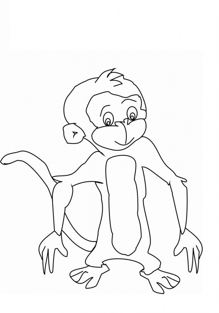Coloring Pages For Kids For Free
 Free Printable Monkey Coloring Pages For Kids