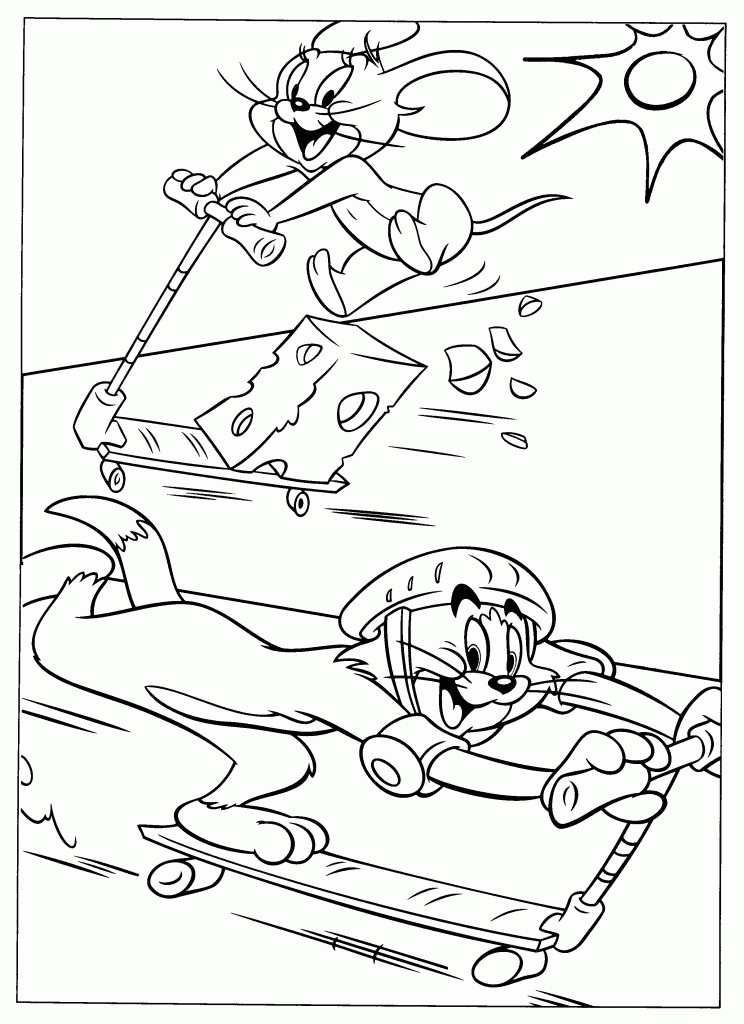 Coloring Pages For Kids For Free
 Free Printable Tom And Jerry Coloring Pages For Kids