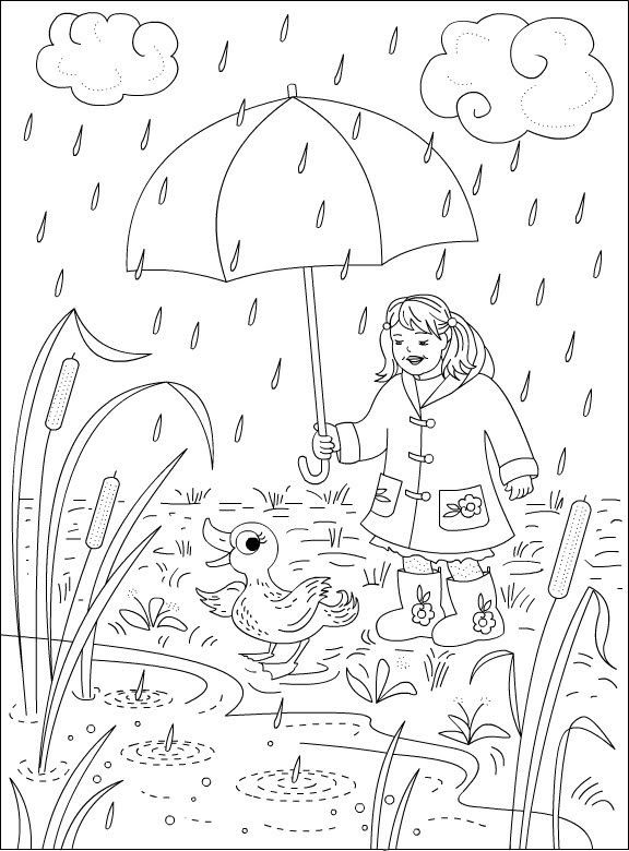 Coloring Pages For Kids For Free
 Coloring Pages Rainy Days For Kids