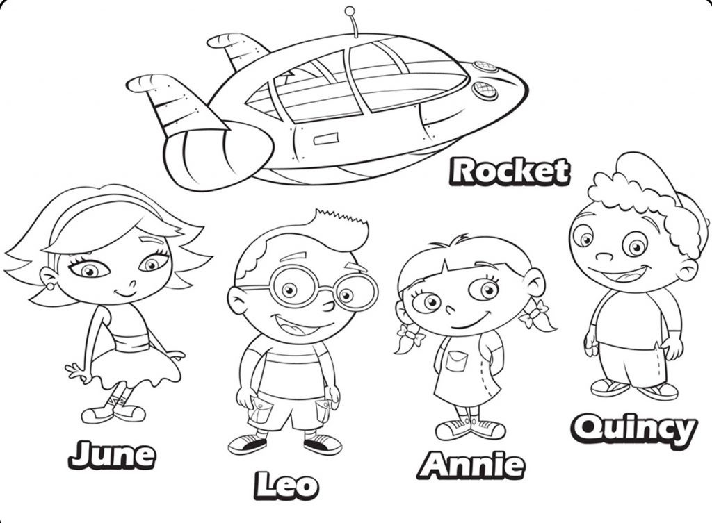 Coloring Pages For Kids For Free
 Free Printable Little Einsteins Coloring Pages Get ready