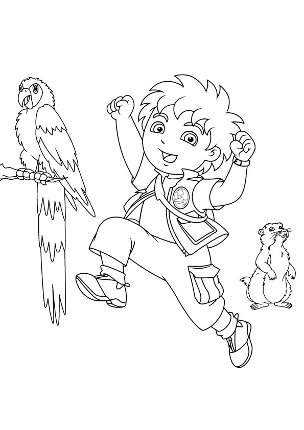 Coloring Pages For Kids For Free
 Free Printable Diego Coloring Pages For Kids