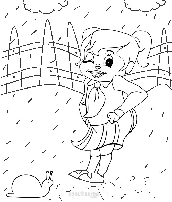 Coloring Pages For Kids Free
 Printable Chipettes Coloring Pages For Kids