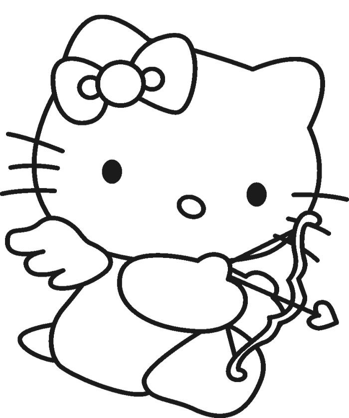 Coloring Pages For Kids Hello Kitty
 227 best Coloring Hello Kitty images on Pinterest