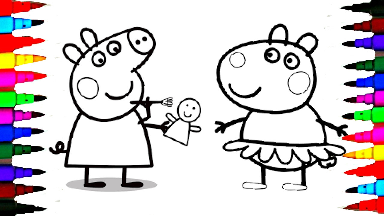 Coloring Pages For Kids Peppa Pig
 PEPPA PIG Coloring Book Pages Kids Fun Art Activities