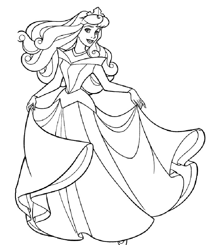 Coloring Pages For Kids Princesses
 PRINCESS COLORING PAGES