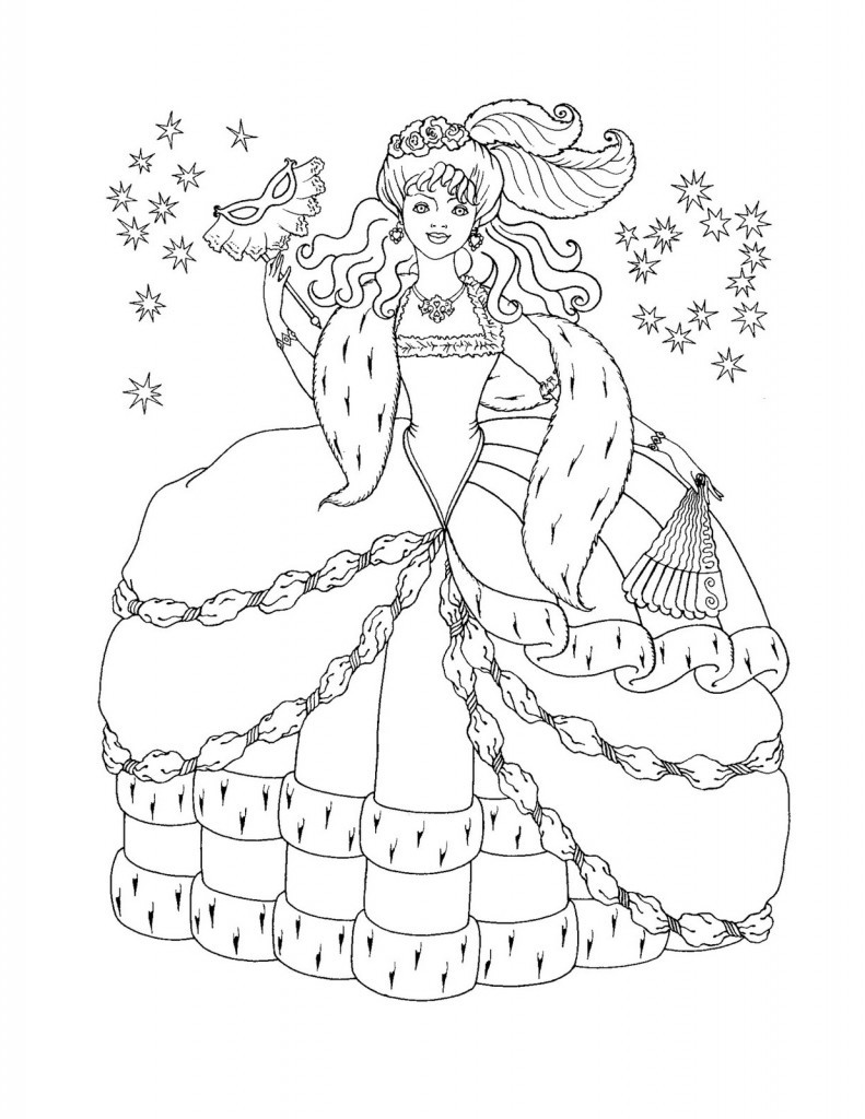 Coloring Pages For Kids Princesses
 Free Printable Disney Princess Coloring Pages For Kids
