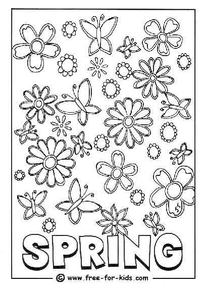 Coloring Pages For Kids Spring
 Spring Coloring