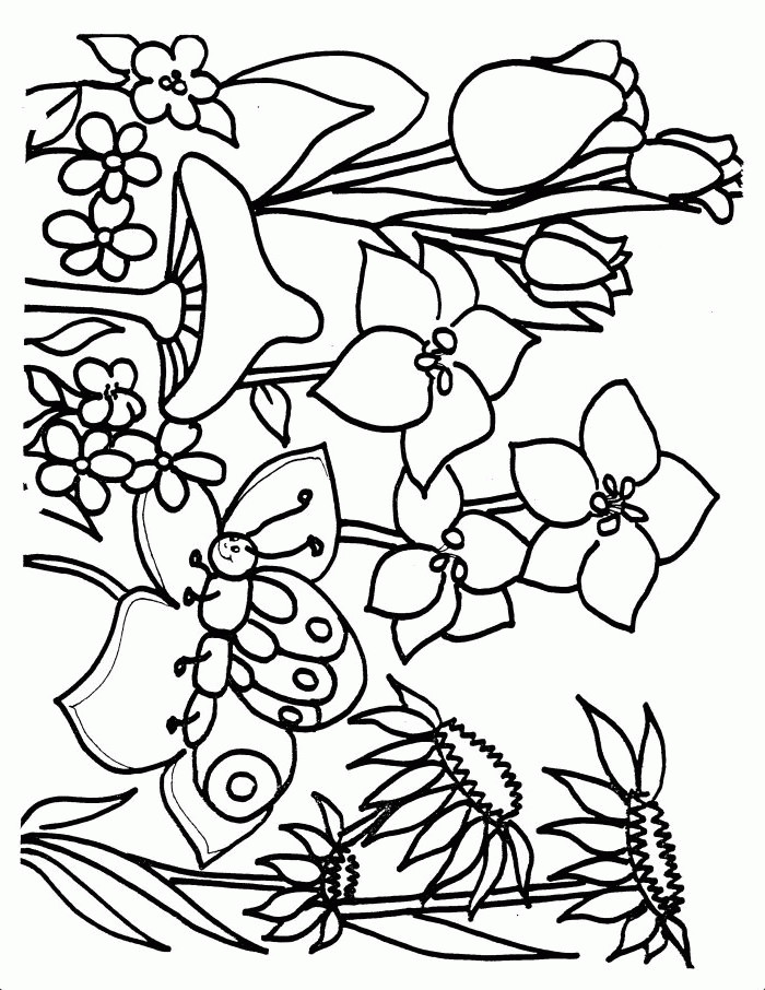 Coloring Pages For Kids Spring
 Spring Coloring Pages 2018 Dr Odd