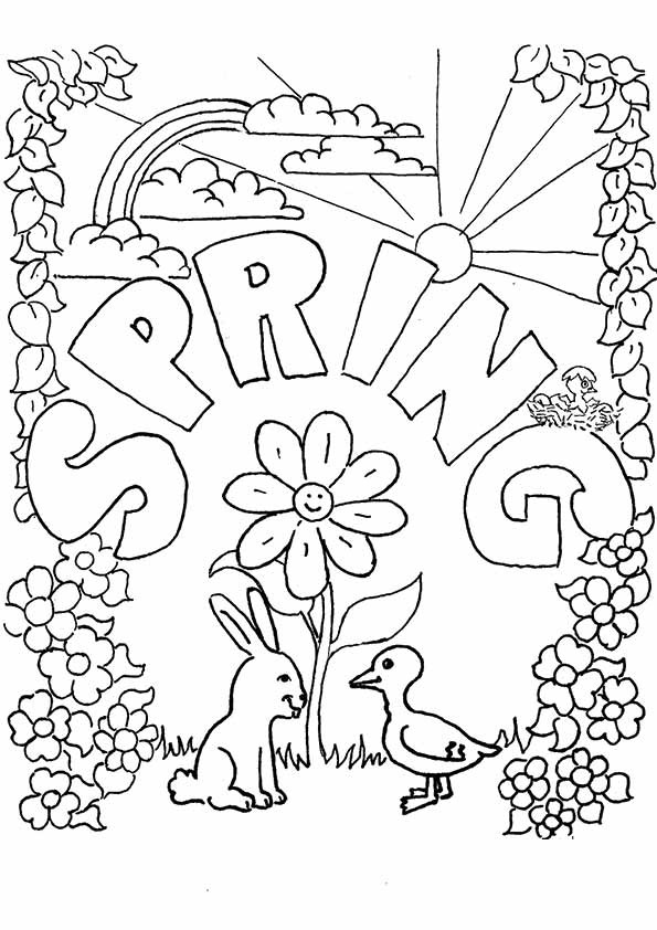 Coloring Pages For Kids Spring
 Spring Coloring Pages Best Coloring Pages For Kids