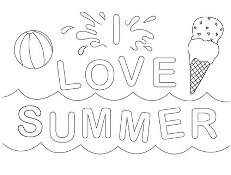 Coloring Pages For Kids Summer
 Summer Coloring Pages