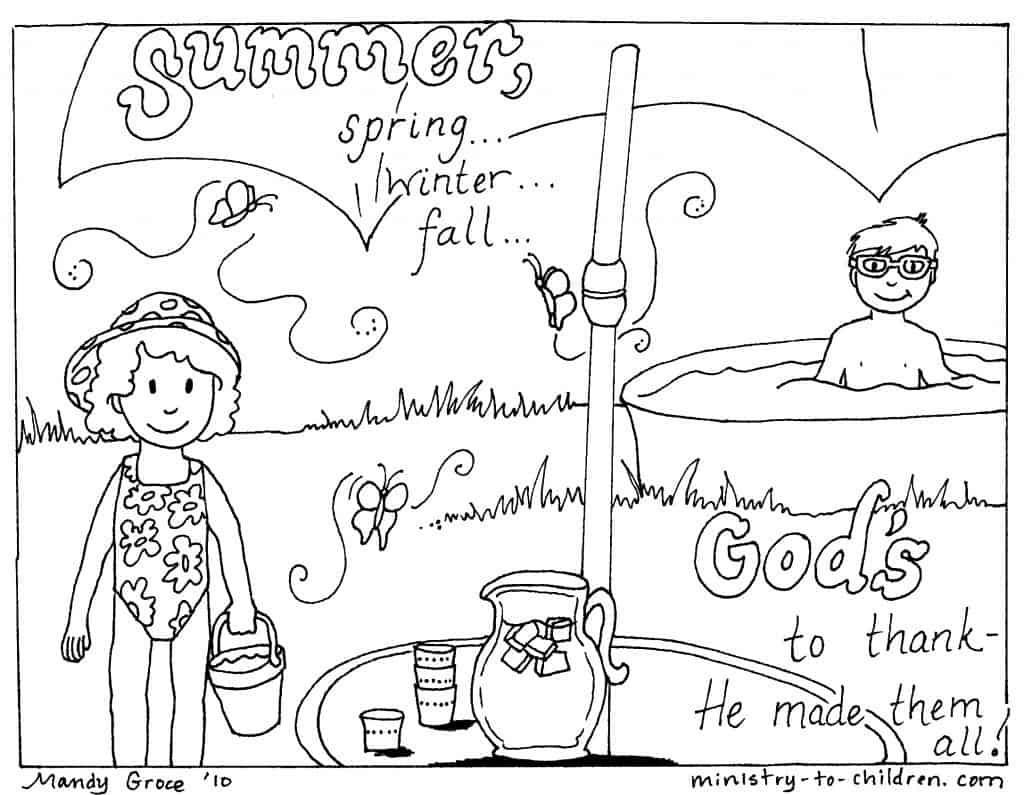 Coloring Pages For Kids Summer
 12 Summer Coloring Pages [Easy Printable PDF] Free
