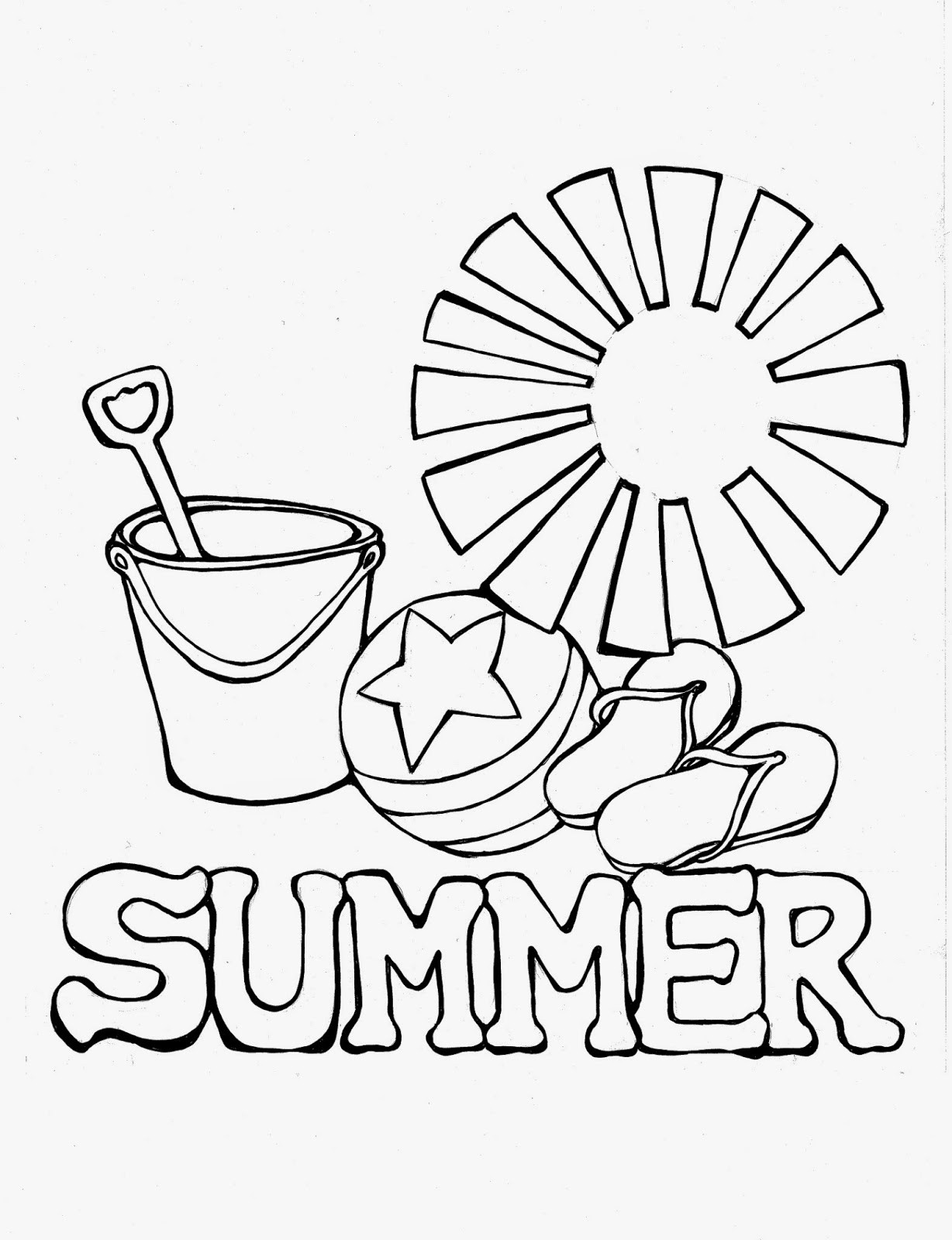 Coloring Pages For Kids Summer
 