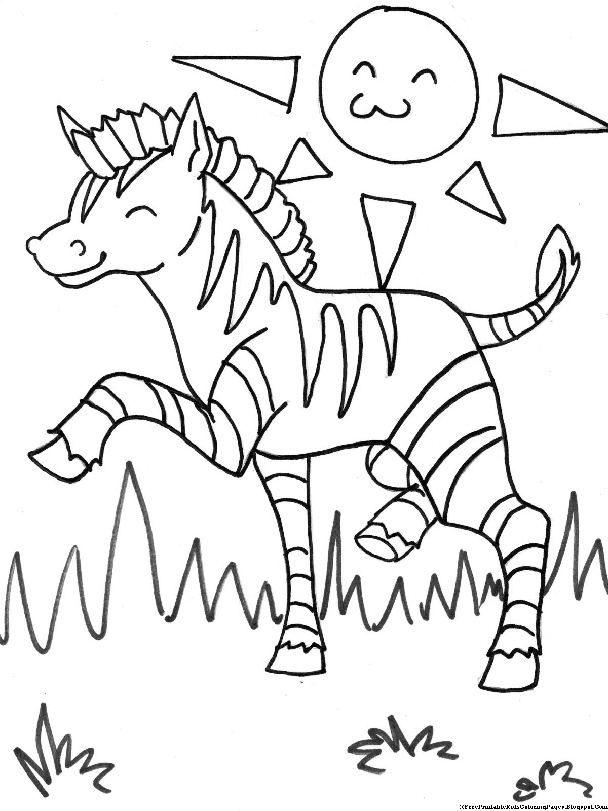 Coloring Pages For Kids To Print
 Zebra Coloring Pages Free Printable Kids Coloring Pages