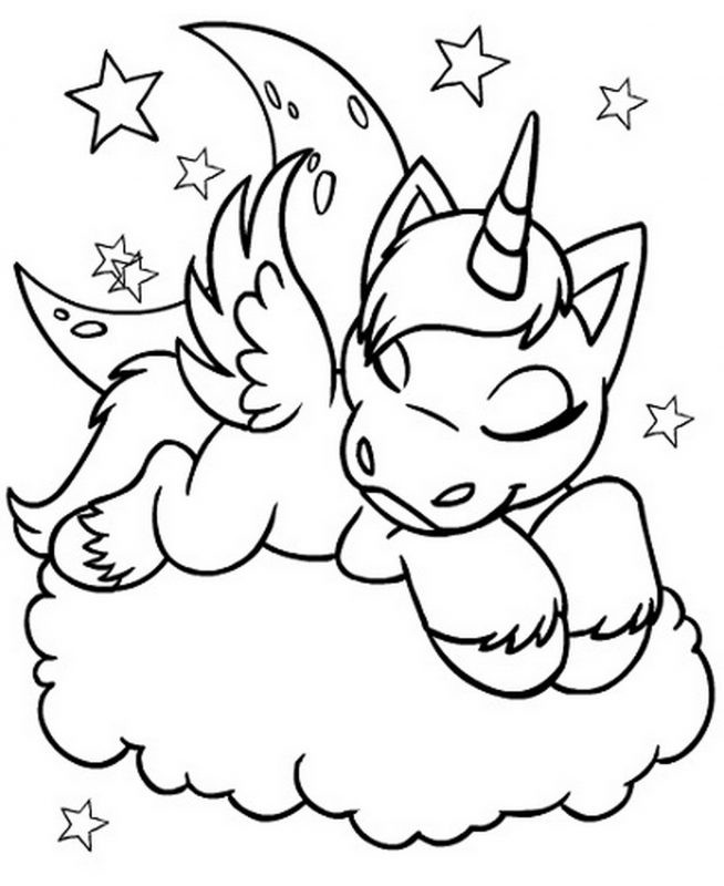 Coloring Pages For Kids Unicorn
 Unicorn Coloring Pages Printable