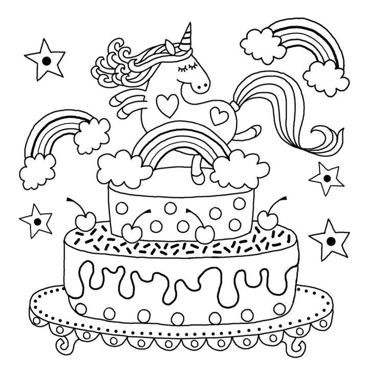 Coloring Pages For Kids Unicorn
 Downloadable colouring page from the I Heart Unicorns