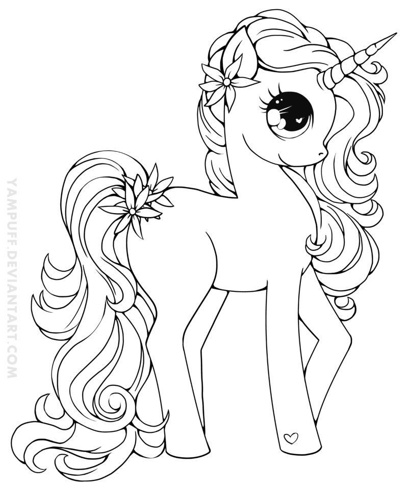 Coloring Pages For Kids Unicorn
 Zizzle Zazzle Lineart by YamPuff on deviantART