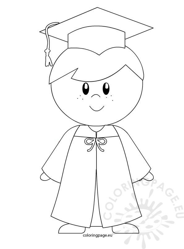 Coloring Pages For Kindergarten Boys
 Kindergarten boy graduation coloring page – Coloring Page