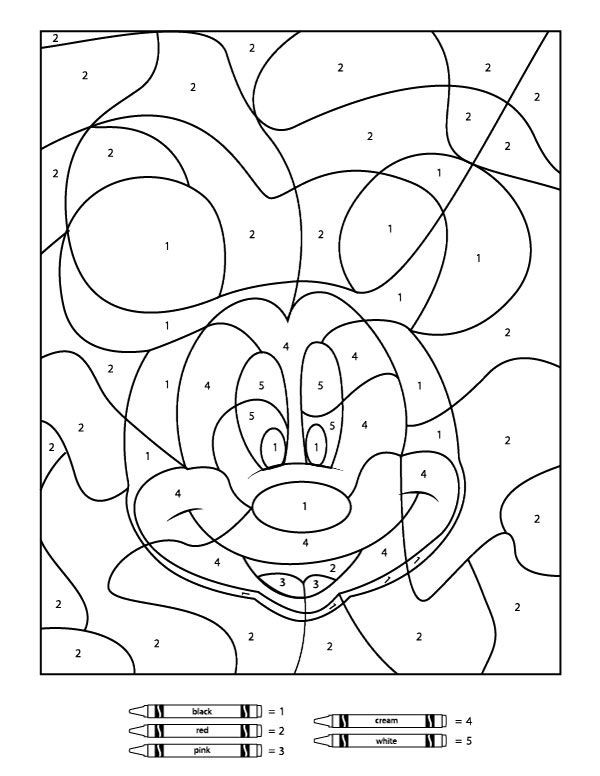 Coloring Pages For Kindergarten Boys
 Your Children Will Love These Free Disney Color By Number