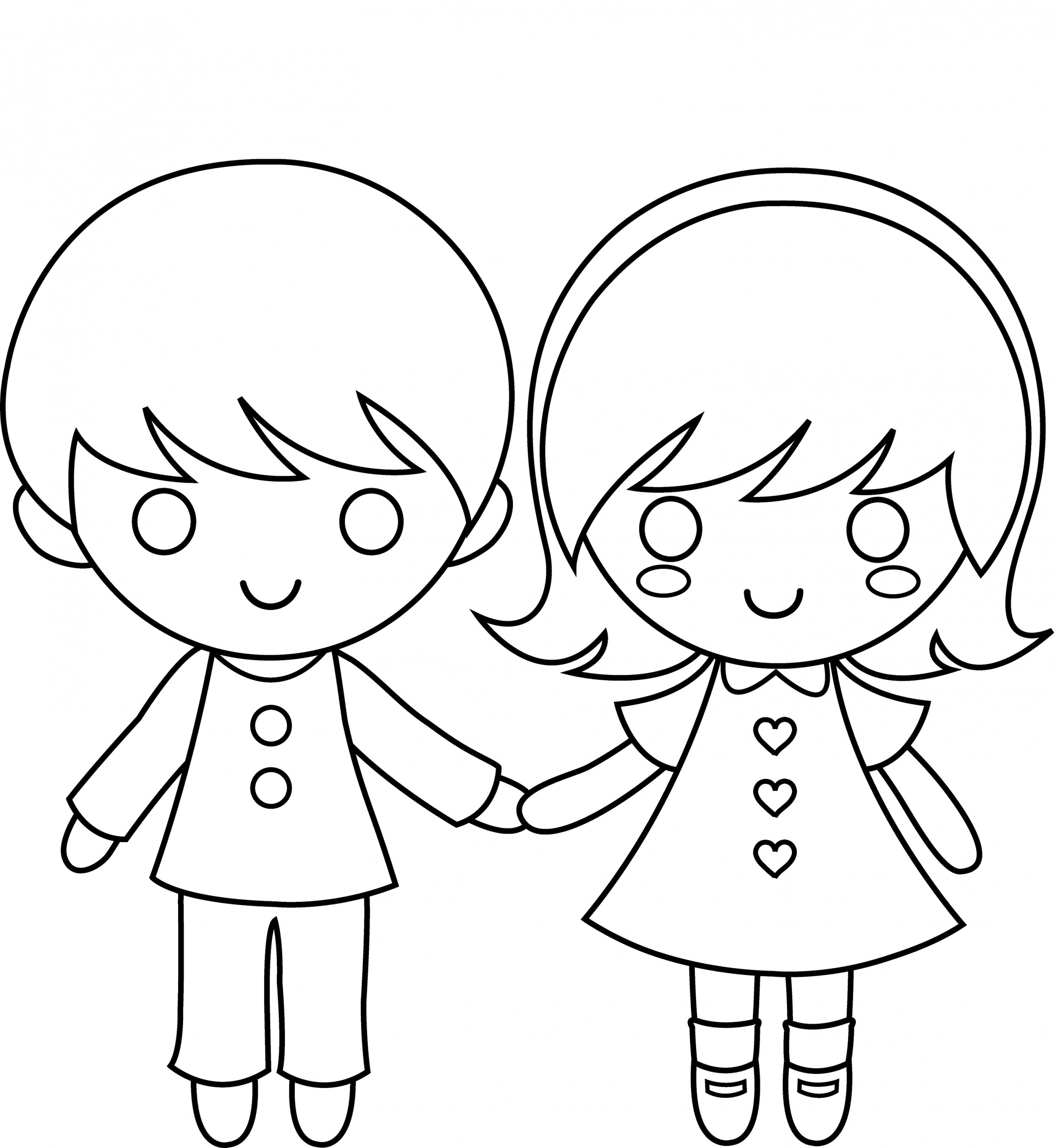 Coloring Pages For Little Boys
 Boy and Girl templates Printable