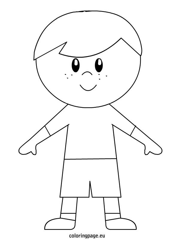 Coloring Pages For Little Boys
 Little Boy – Coloring Page