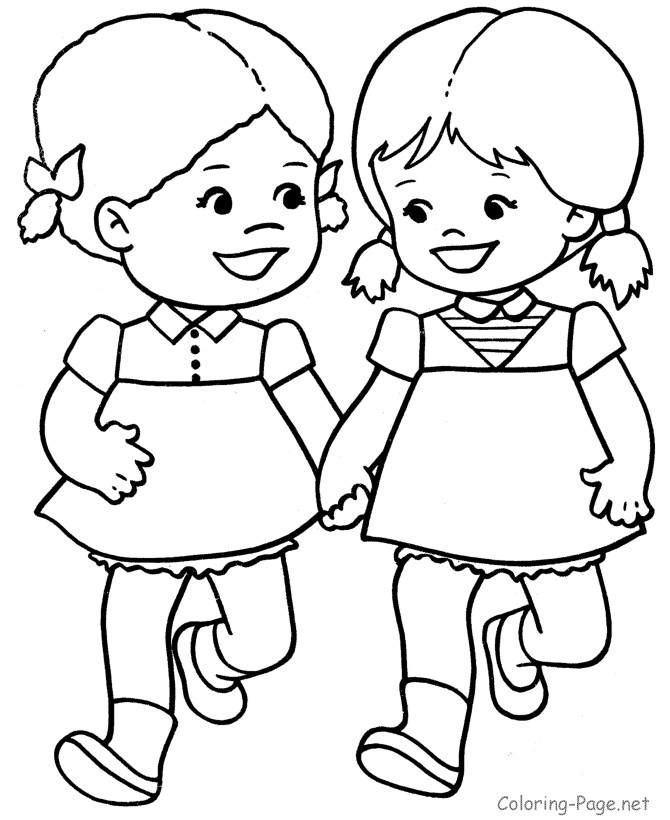 Coloring Pages For Little Girls
 Cute Little Girls Coloring Pages Coloring Home