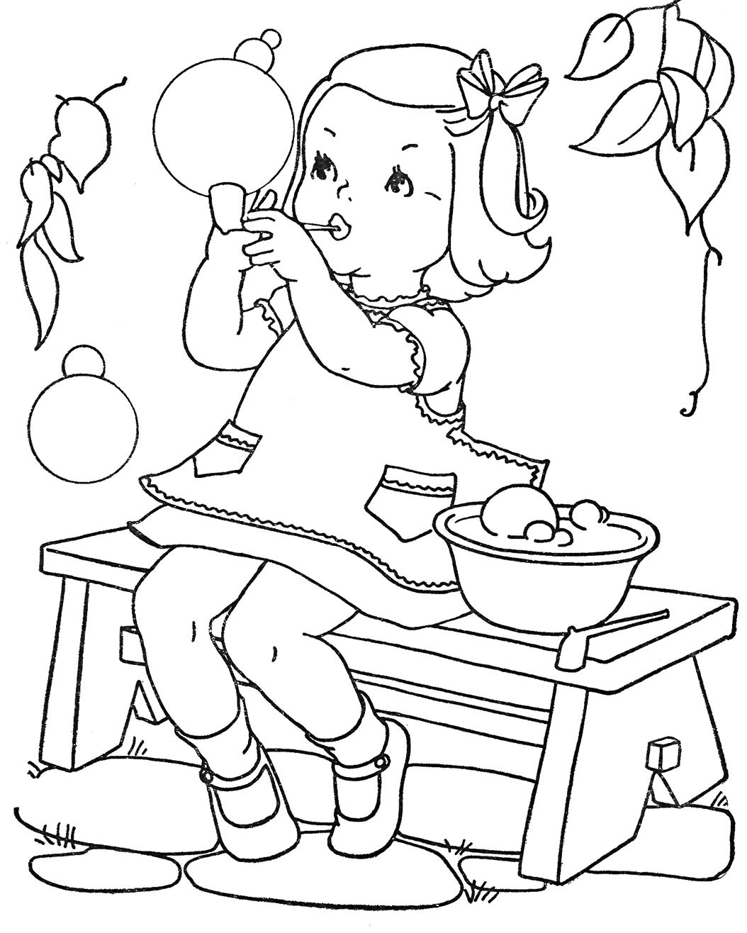 Coloring Pages For Little Girls
 Favorite Paint Book — Little Girls – Q is for Quilter
